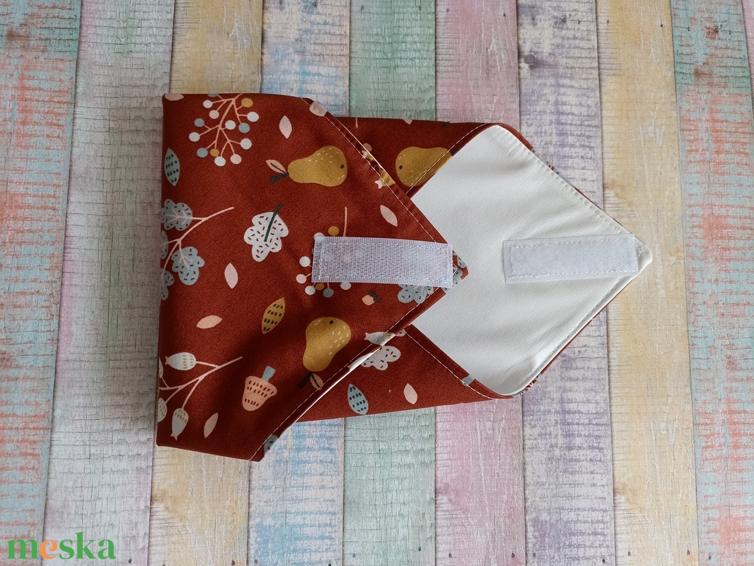 Gyümölcs/ levél mintás újraszalvéta/ textil szalvéta - otthon & életmód - konyhafelszerelés, tálalás - konyhai textil - szalvéta - Meska.hu