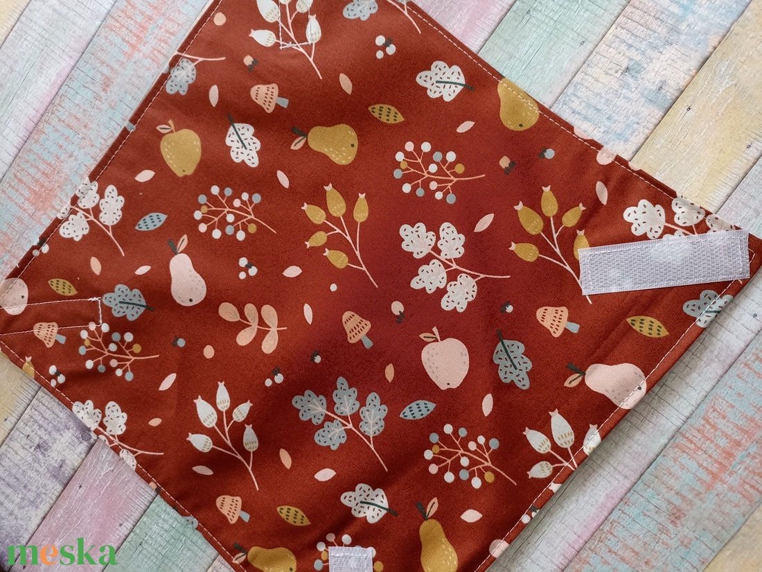 Gyümölcs/ levél mintás újraszalvéta/ textil szalvéta - otthon & életmód - konyhafelszerelés, tálalás - konyhai textil - szalvéta - Meska.hu