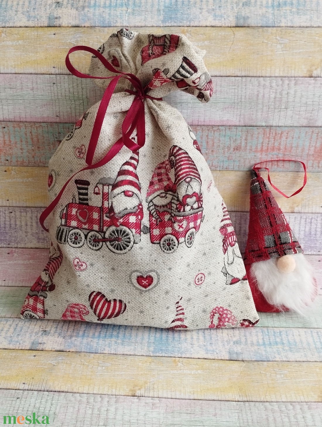 Manós mikulás zsák - karácsony - mikulás - mikulás zsák - Meska.hu