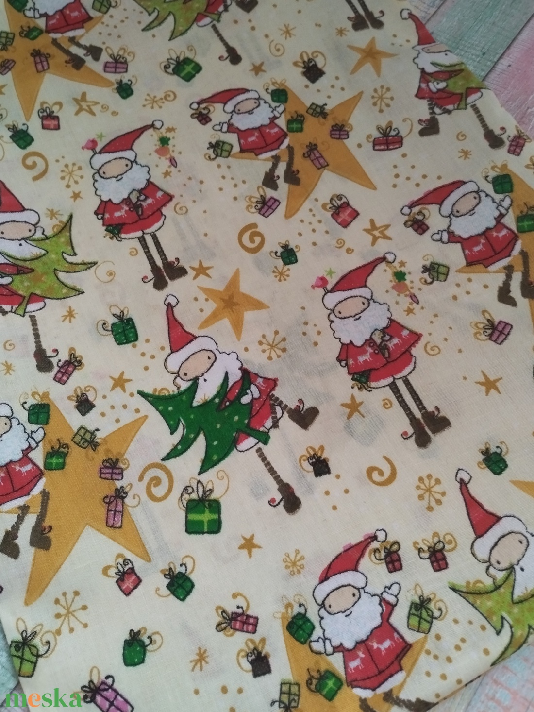 Mikulás mintás Mikulás zsák/ csomagoló - karácsony - mikulás - mikulás zsák - Meska.hu