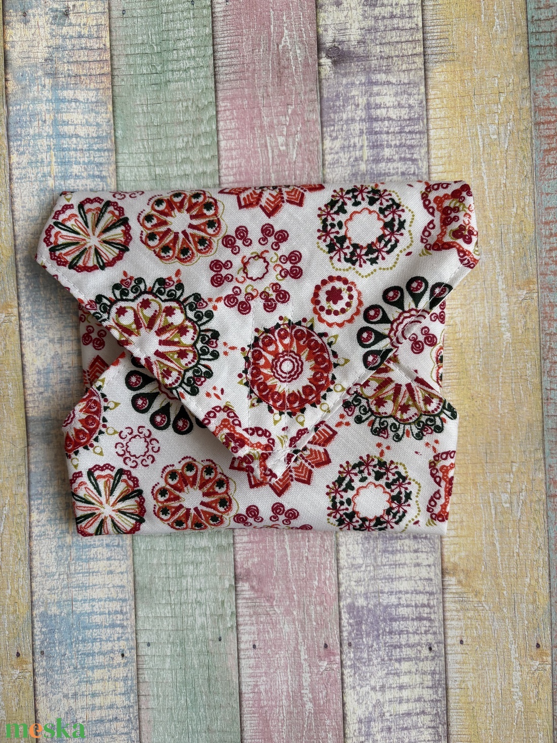 Mandala mintás újraszalvéta/textilszalvéta - táska & tok - uzsonna- & ebéd tartó - szendvics csomagoló - Meska.hu