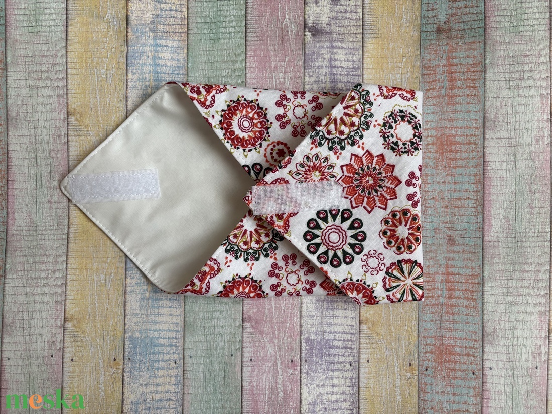 Mandala mintás újraszalvéta/textilszalvéta - táska & tok - uzsonna- & ebéd tartó - szendvics csomagoló - Meska.hu