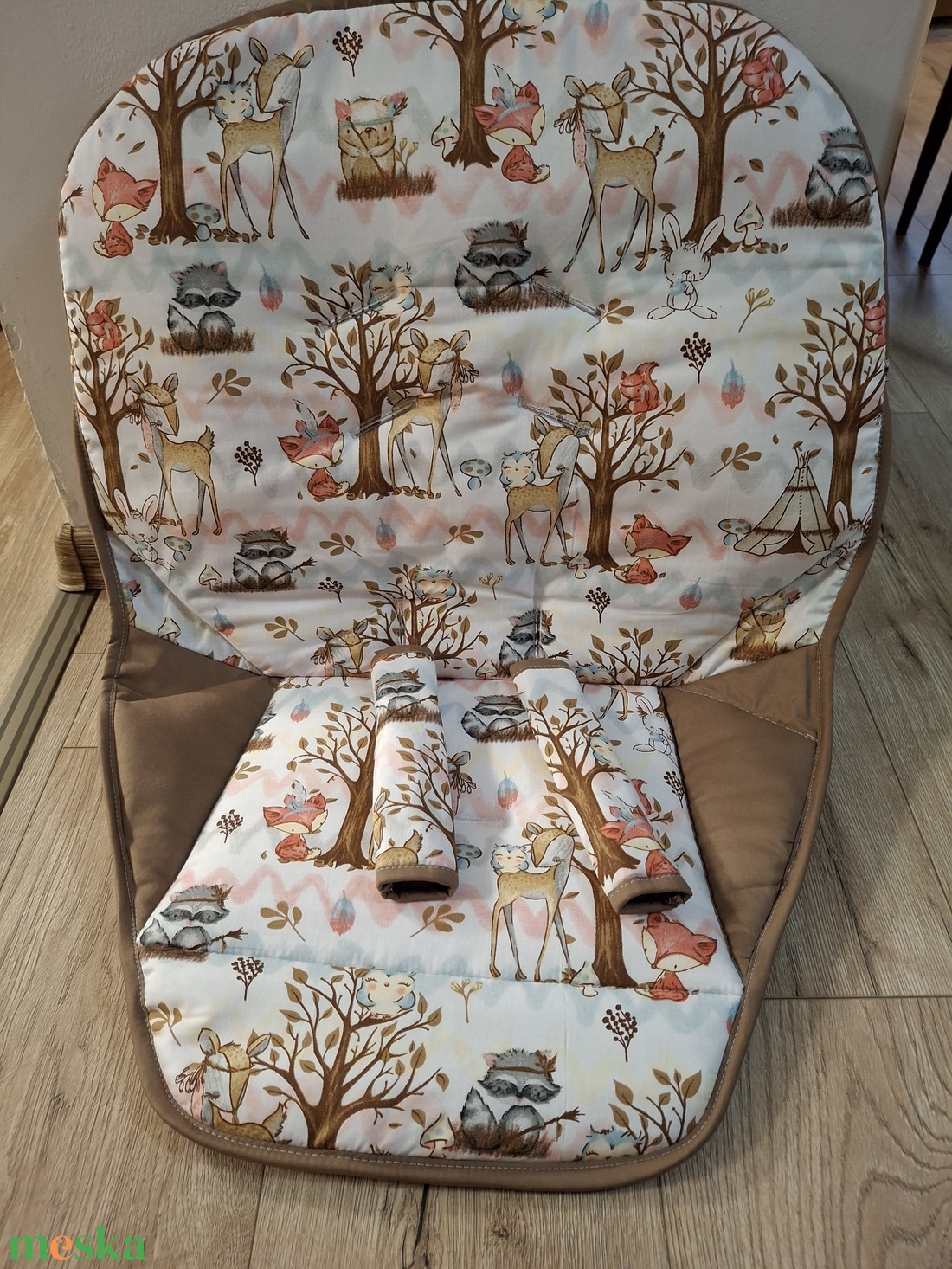 Etetőszékhuzat bármilyen típusú etetőszékbe, pamutvászon anyagból. - otthon & életmód - babaszoba, gyerekszoba - babaszoba, gyerekszoba - Meska.hu