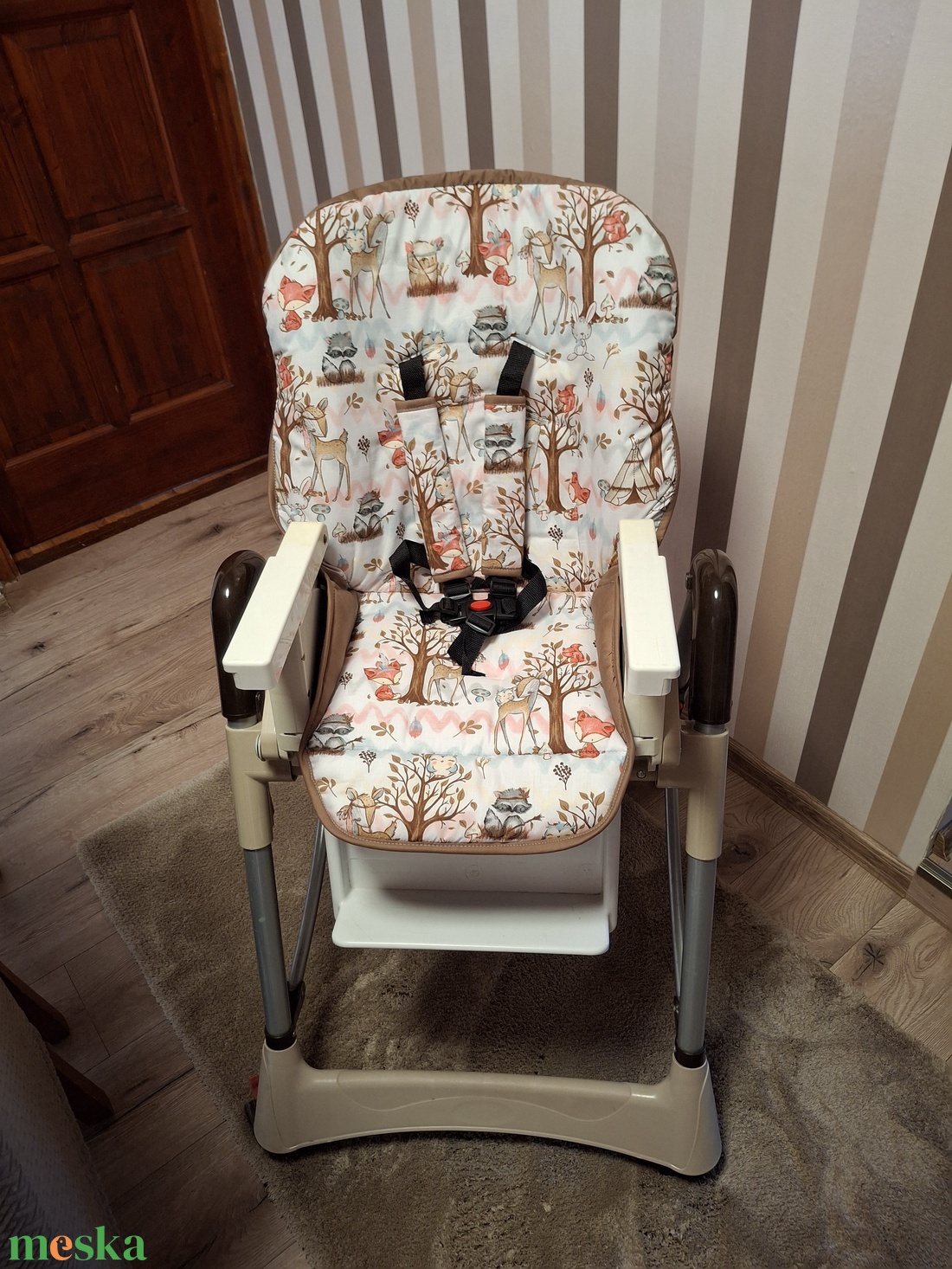 Touragoo  mappy etetőszékhuzat pamutvászon  anyagból  KÉSZLETEN  - otthon & életmód - babaszoba, gyerekszoba - babaszoba, gyerekszoba - Meska.hu