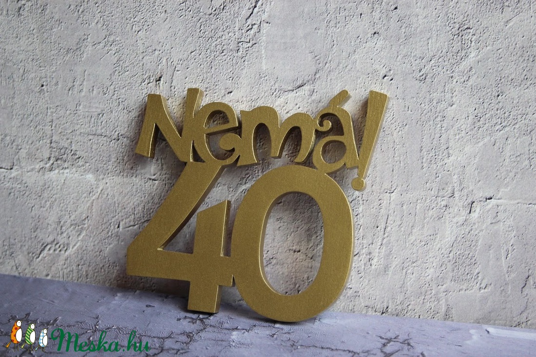 40. születésnapi humoros tortadísz /hűtőmágnes Tortadekoráció Születésnapi tortadísz -  - Meska.hu