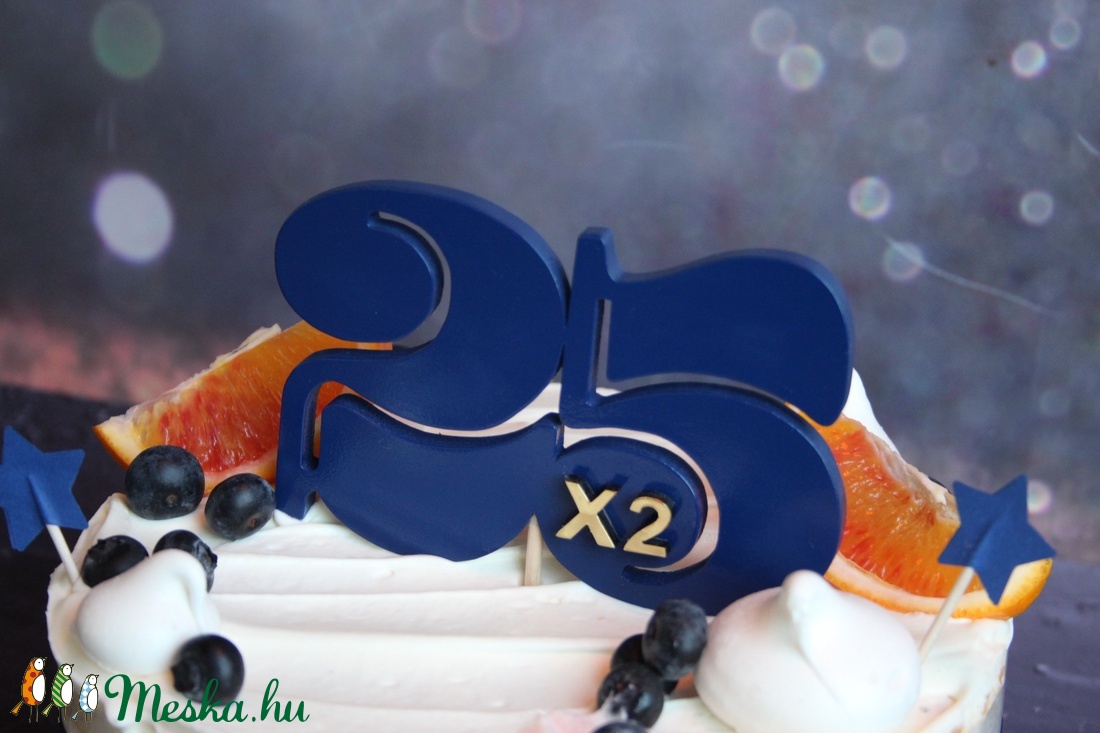 Örökifjú tortadísz / hűtőmágnes, Számolós 25 X 2 születésnapi humoros tortadísz Tortadekoráció Születésnapi tortadísz - otthon & életmód - konyhafelszerelés, tálalás - Meska.hu