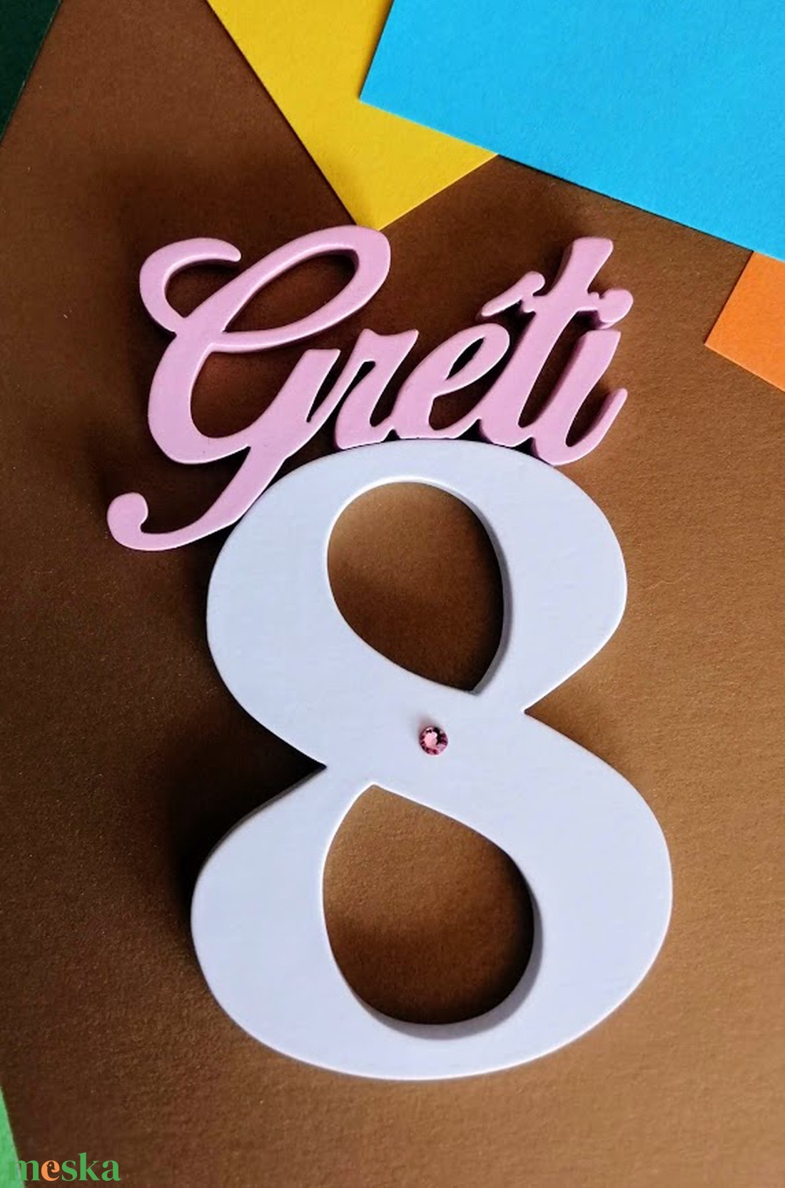 Gyerek szülinapi torta csúcsdísz / hűtőmágnes Tortadísz Névreszóló tortadísz szülinapra Születésnapi tortadekoráció - otthon & életmód - konyhafelszerelés, tálalás - Meska.hu