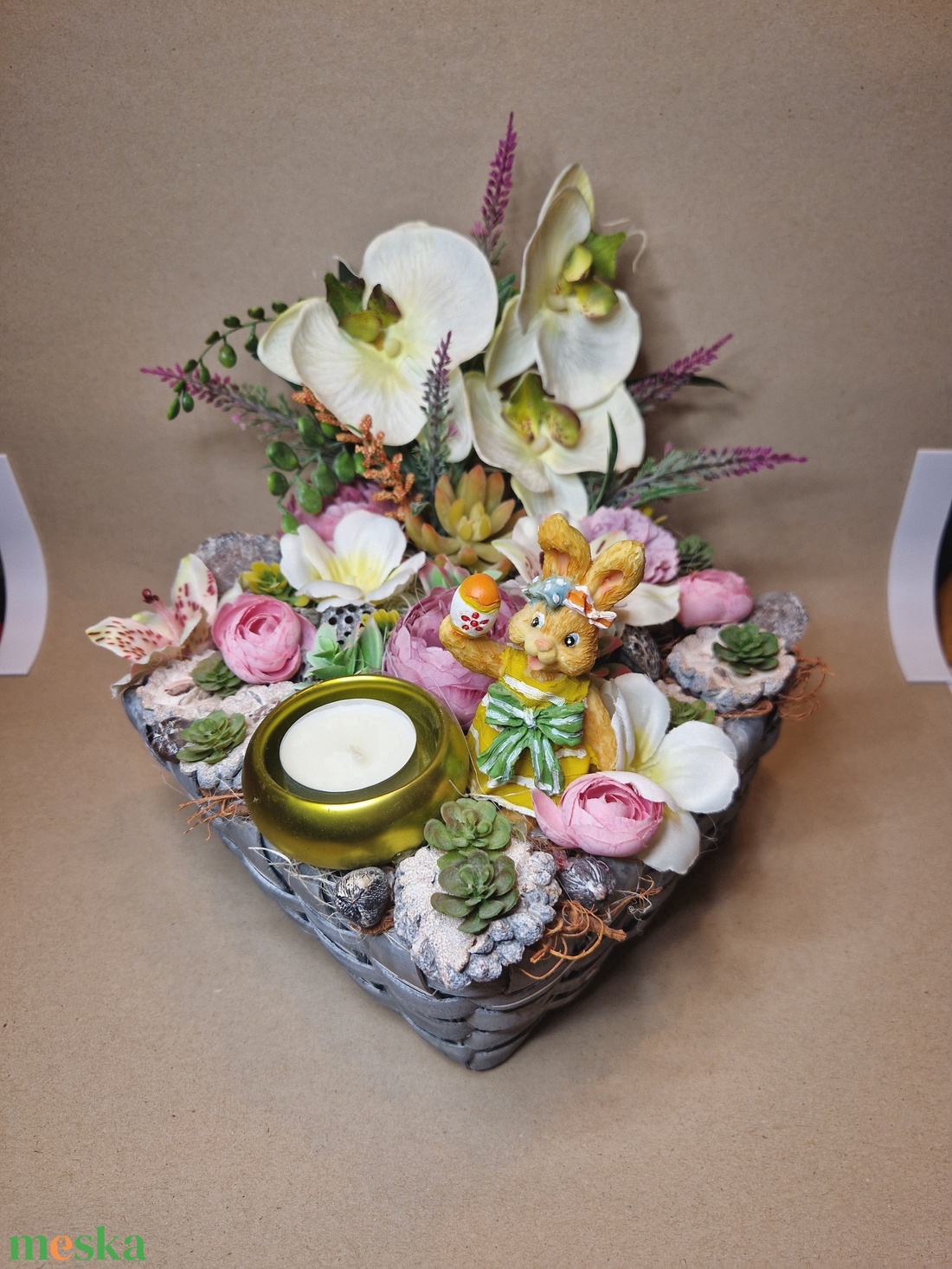 Asztaldísz tavaszi dekor, húsvéti  - otthon & életmód - dekoráció - húsvéti asztaldíszek - Meska.hu