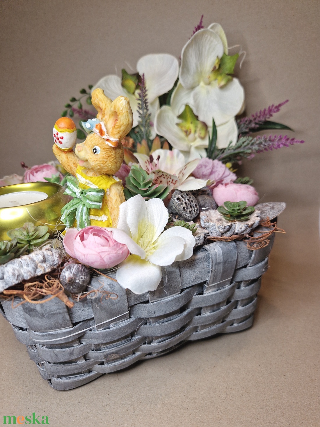 Asztaldísz tavaszi dekor, húsvéti  - otthon & életmód - dekoráció - húsvéti asztaldíszek - Meska.hu
