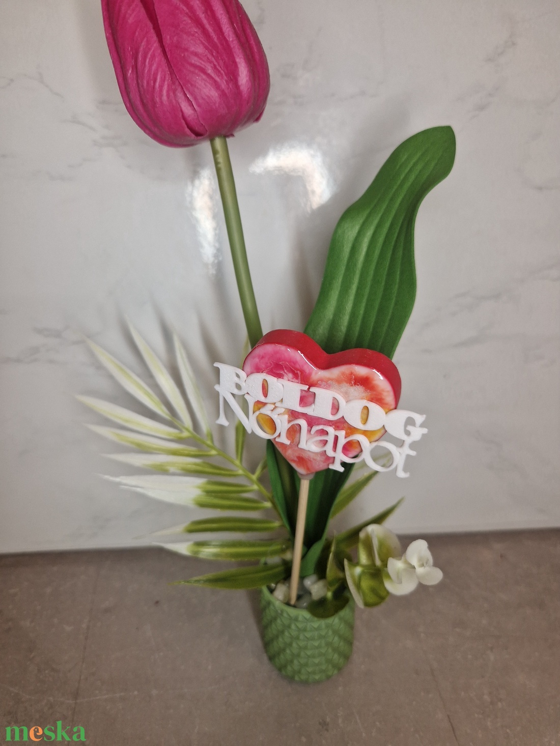 Nőnapi, anyáknapi mini virág - otthon & életmód - virágdekoráció - virágdíszek - asztali virágdísz - Meska.hu