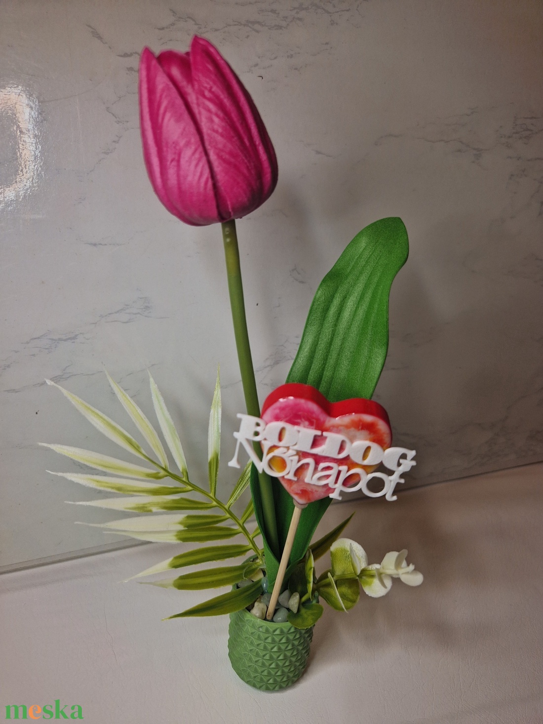 Nőnapi, anyáknapi mini virág - otthon & életmód - virágdekoráció - virágdíszek - asztali virágdísz - Meska.hu