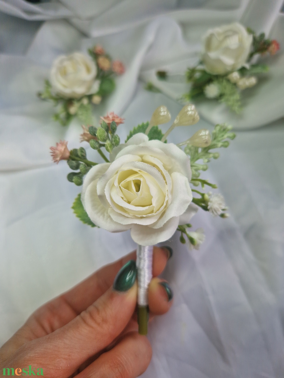 Koszorúslány csuklódísz gyöngysoros  karkötő - esküvő - ékszer - karkötő & csuklódísz - Meska.hu