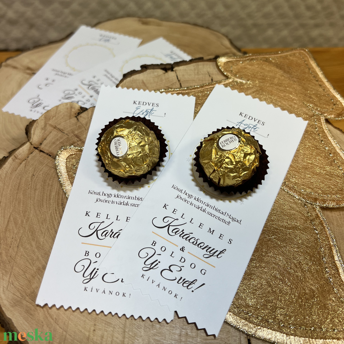 Karácsonyi ajándékkísérő/mini ajándék bonbonhoz - művészet - grafika & illusztráció - digitális - Meska.hu