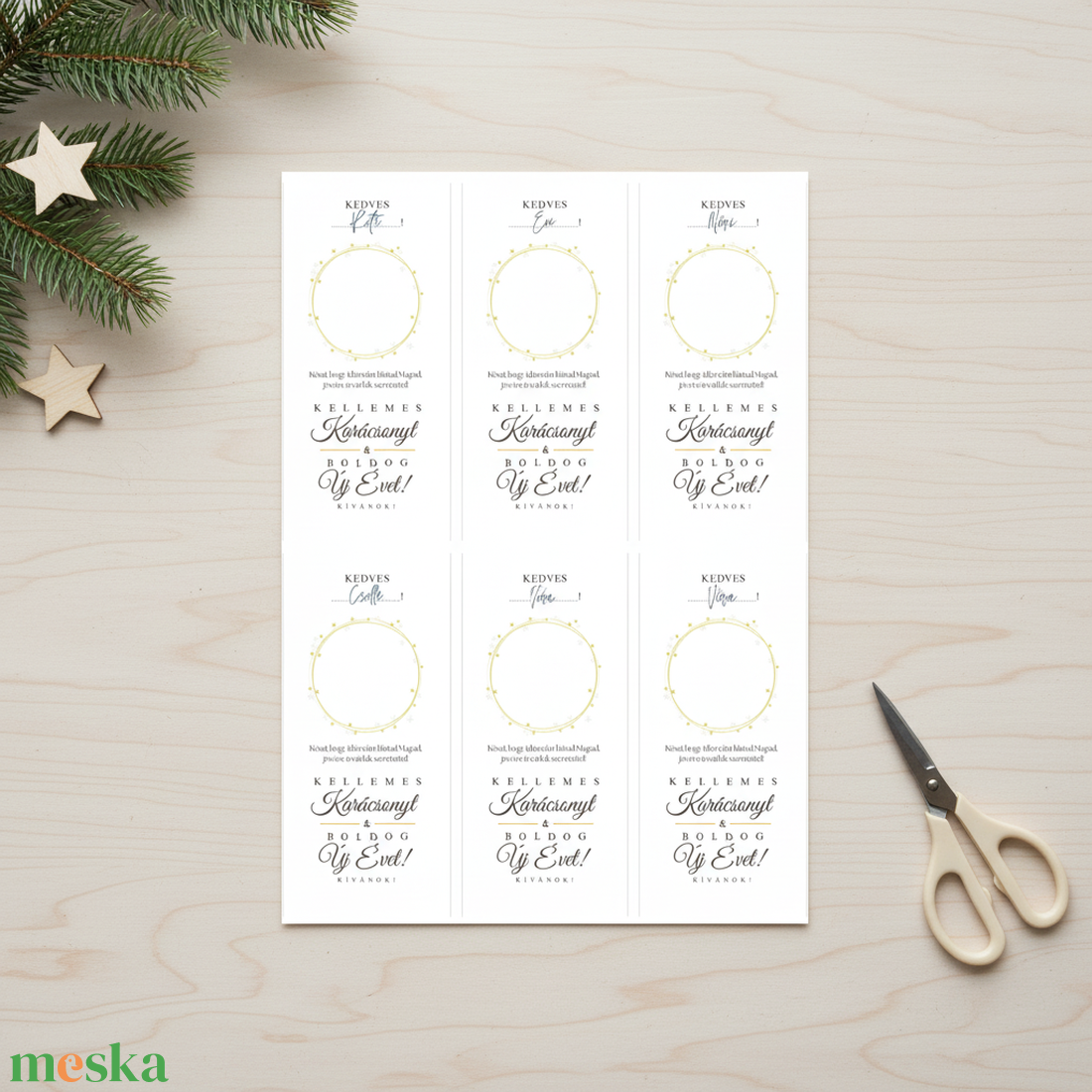 Karácsonyi ajándékkísérő/mini ajándék bonbonhoz - művészet - grafika & illusztráció - digitális - Meska.hu