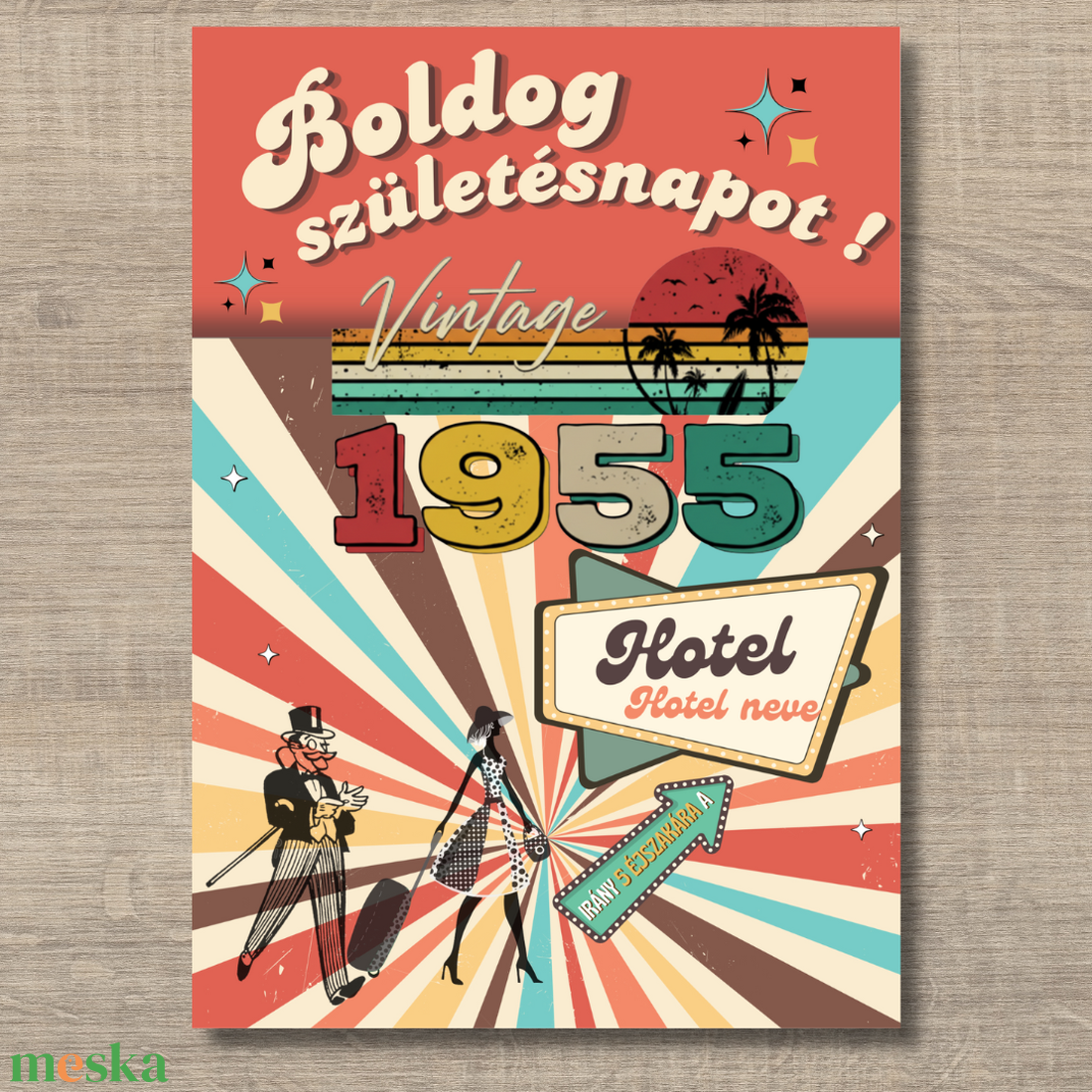 Szülinapi poszter utazás/esemény ajándékhoz - nyomtatható - művészet - grafika & illusztráció - digitális - Meska.hu