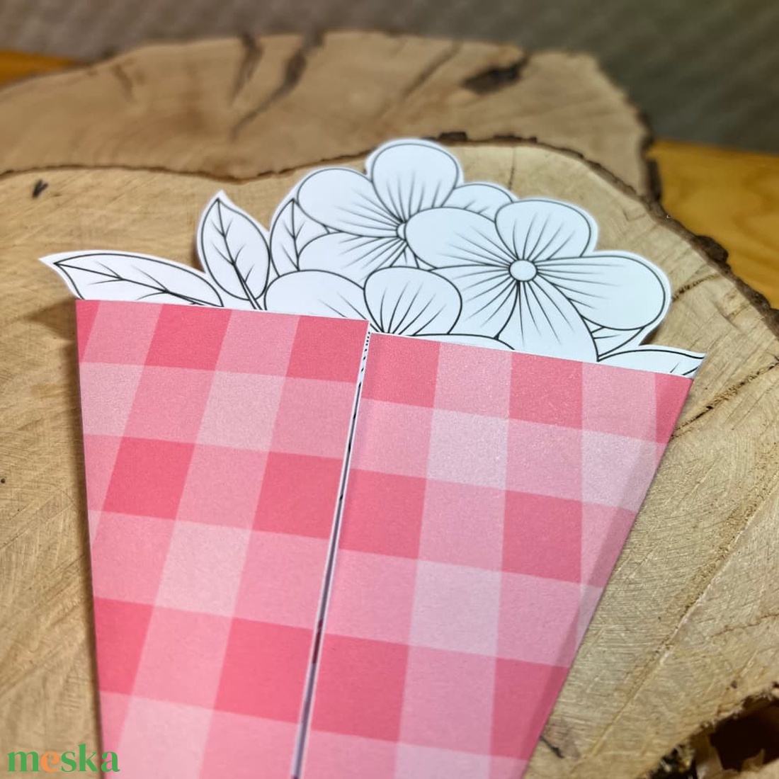 Anyák napi virágcsokor formájú színező - digitális, letölthető - művészet - grafika & illusztráció - digitális - Meska.hu