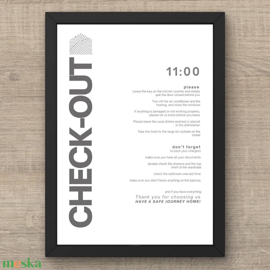 Letölthető - Vendéginfó csomag magyar/angol nyelven (üdvözlő házirenddel, wifi adatok, kicsekkolás infók) -  - művészet - grafika & illusztráció - digitális - Meska.hu