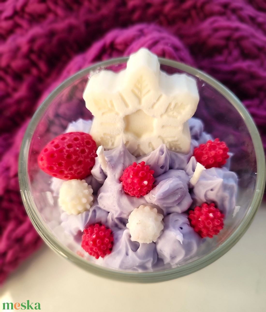 Sweet vanilla and frozen berries - otthon & életmód - gyertya, illat, aroma - gyertya - Meska.hu
