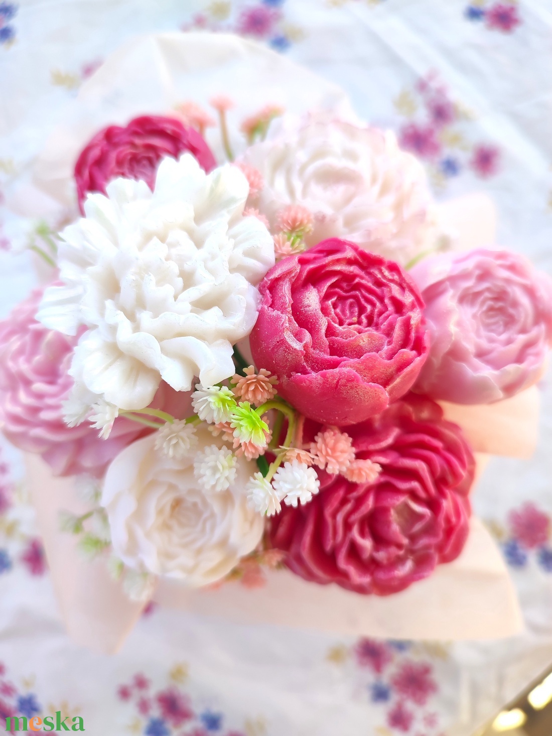 Bazsarózsa csokor - otthon & életmód - gyertya, illat, aroma - gyertya - Meska.hu