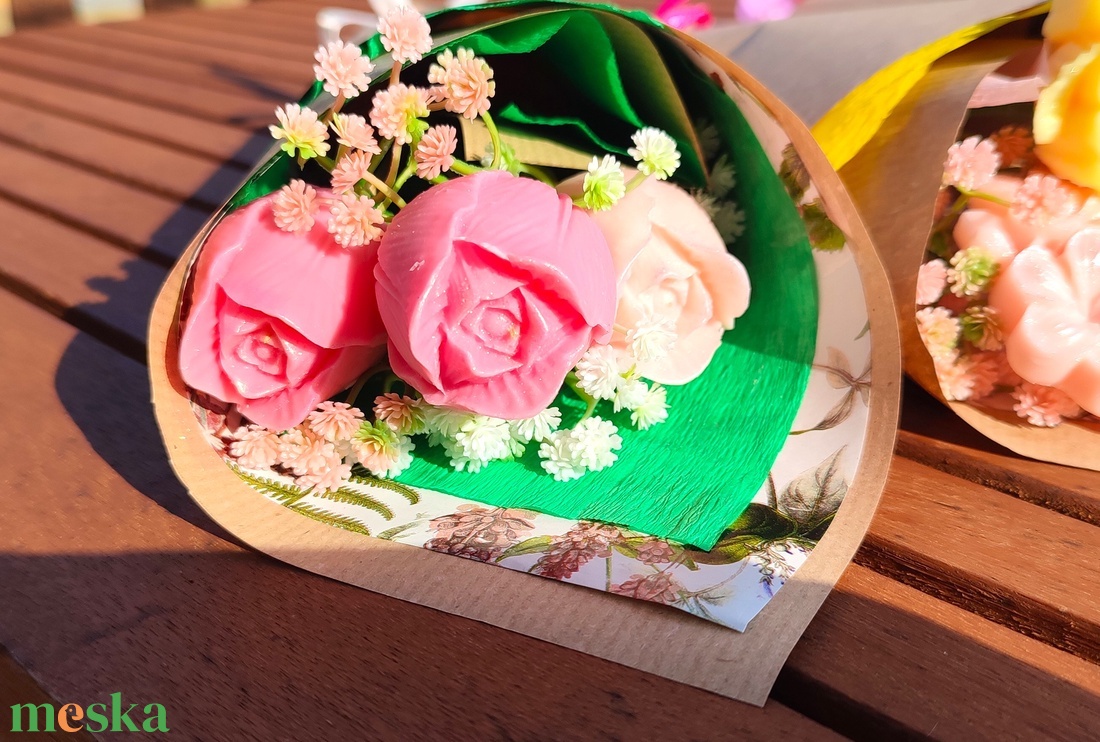 Merci bien - Hortenzia vagy tulipán csokor - otthon & életmód - gyertya, illat, aroma - gyertya - Meska.hu