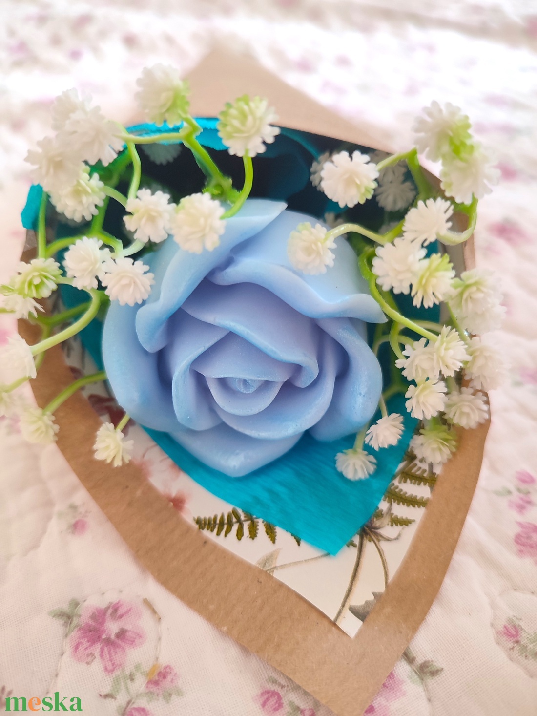 Rose - rózsaszál csokor - otthon & életmód - gyertya, illat, aroma - gyertya - Meska.hu