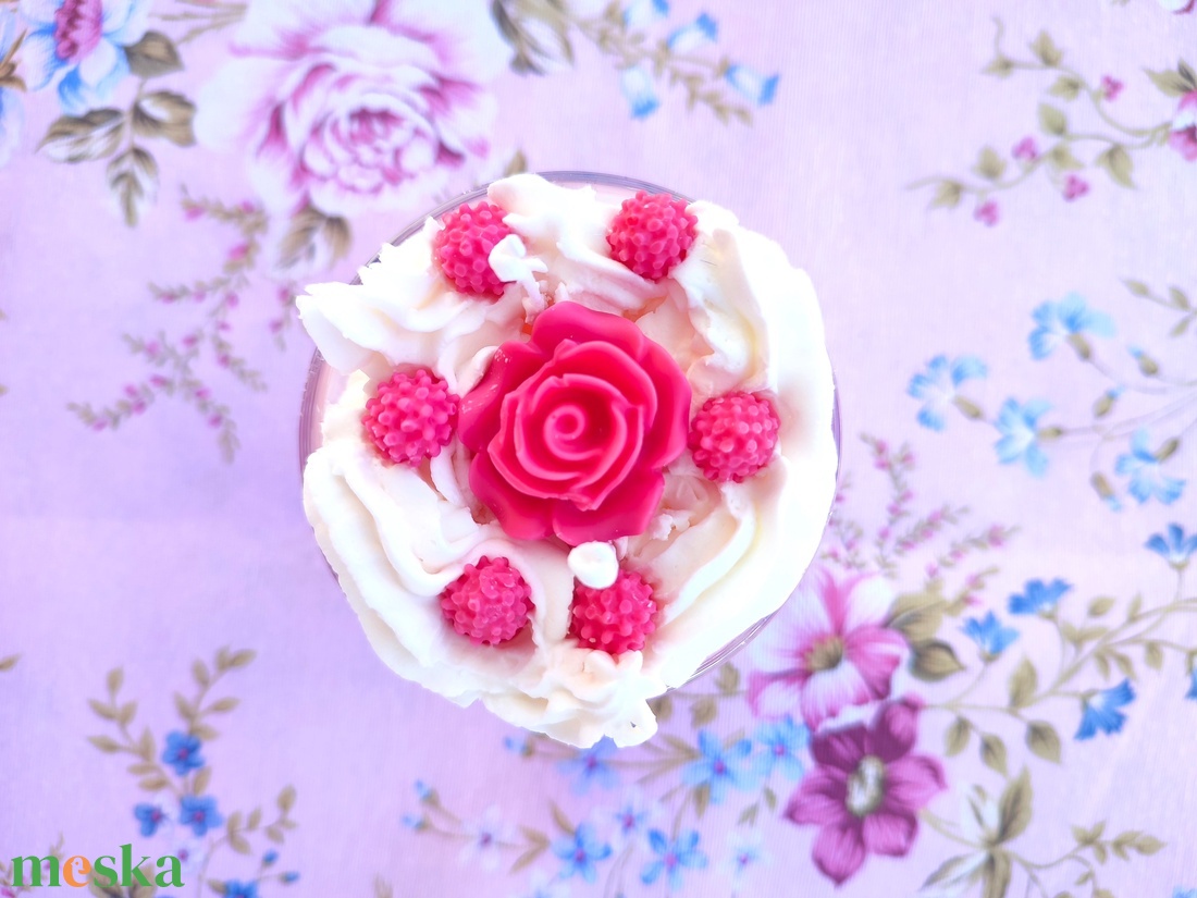 Raspberry Rose - otthon & életmód - gyertya, illat, aroma - gyertya - Meska.hu