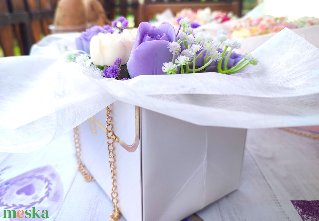 Lilac box - otthon & életmód - gyertya, illat, aroma - gyertya - Meska.hu