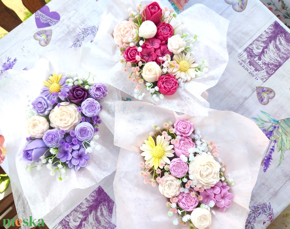 Pastell rose box - otthon & életmód - gyertya, illat, aroma - gyertya - Meska.hu