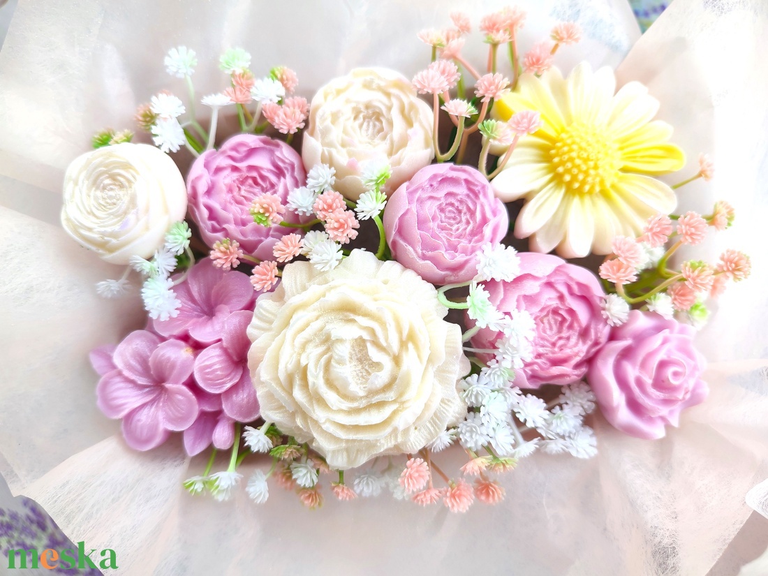 Pastell rose box - otthon & életmód - gyertya, illat, aroma - gyertya - Meska.hu