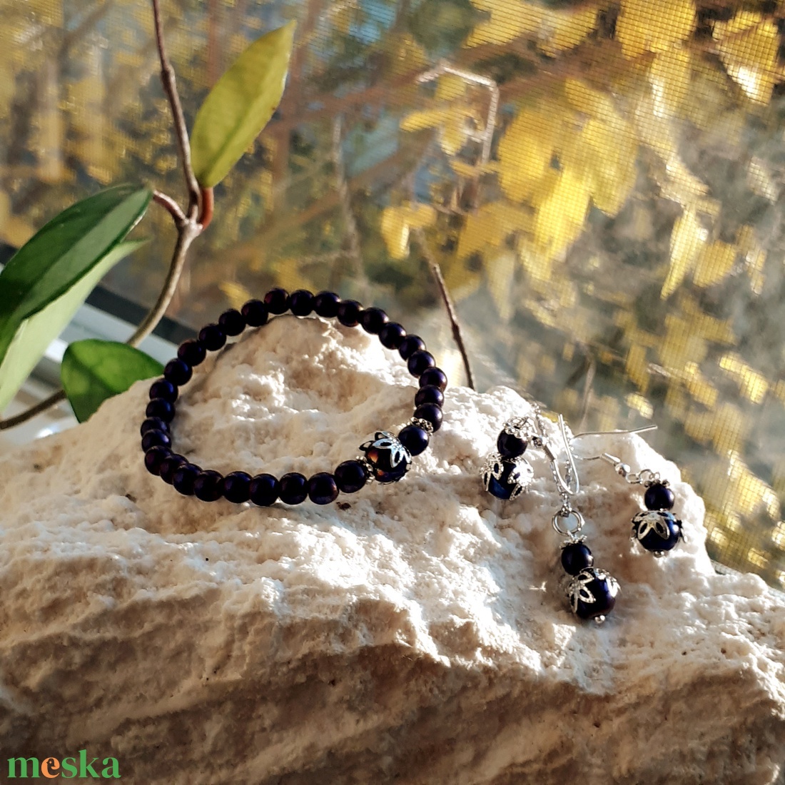 Lila Hercegnő  Hematit ékszerszett a harmónia és nőiesség jegyében - ékszer - ékszerszett - Meska.hu