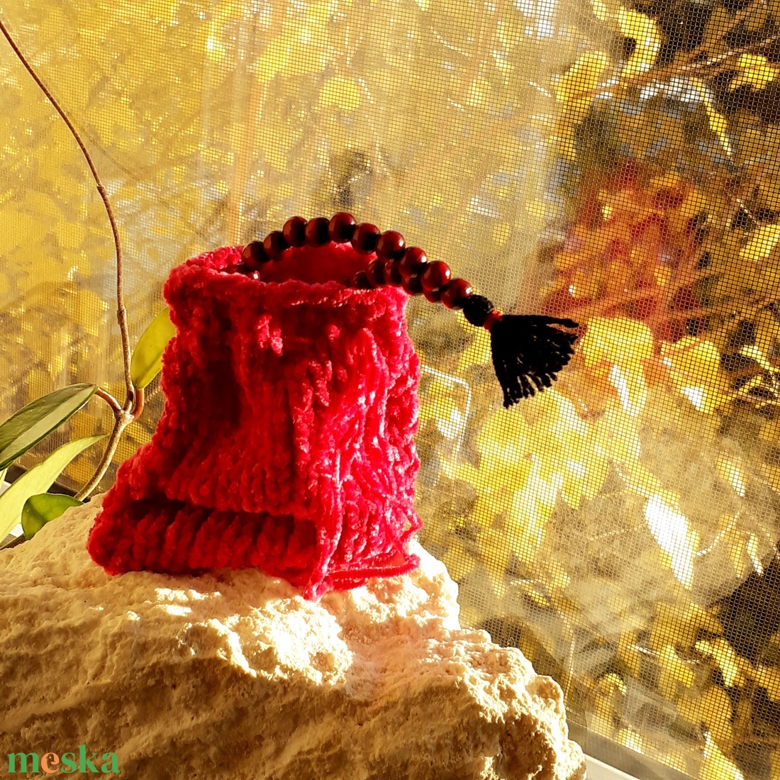 Puha zsenília mala zsák  Rózsapor (Pink) - otthon & életmód - dekoráció - spiritualitás - mala - Meska.hu