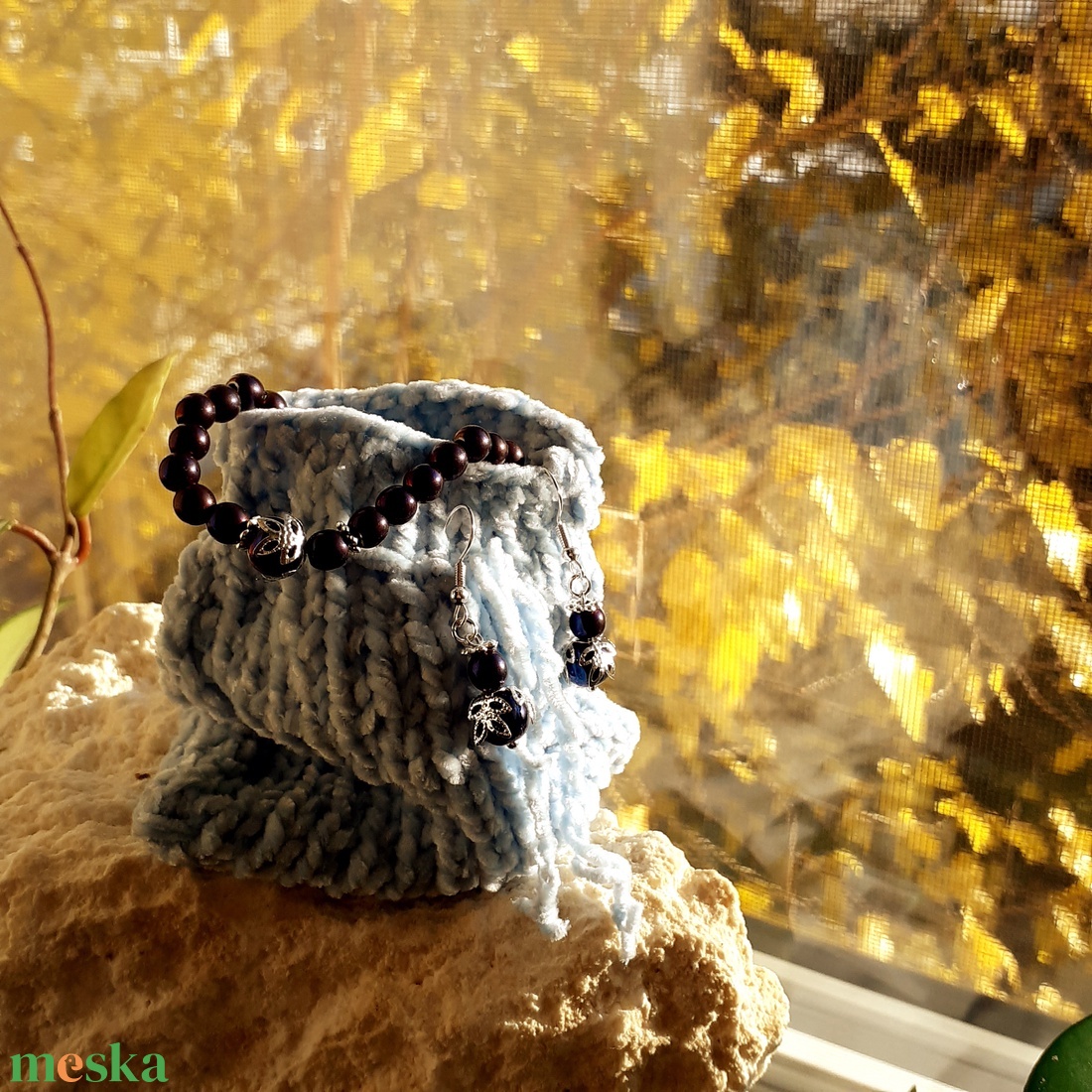 Puha zsenília mala zsák  Hajnalpára (Világoskék) - otthon & életmód - dekoráció - spiritualitás - mala - Meska.hu