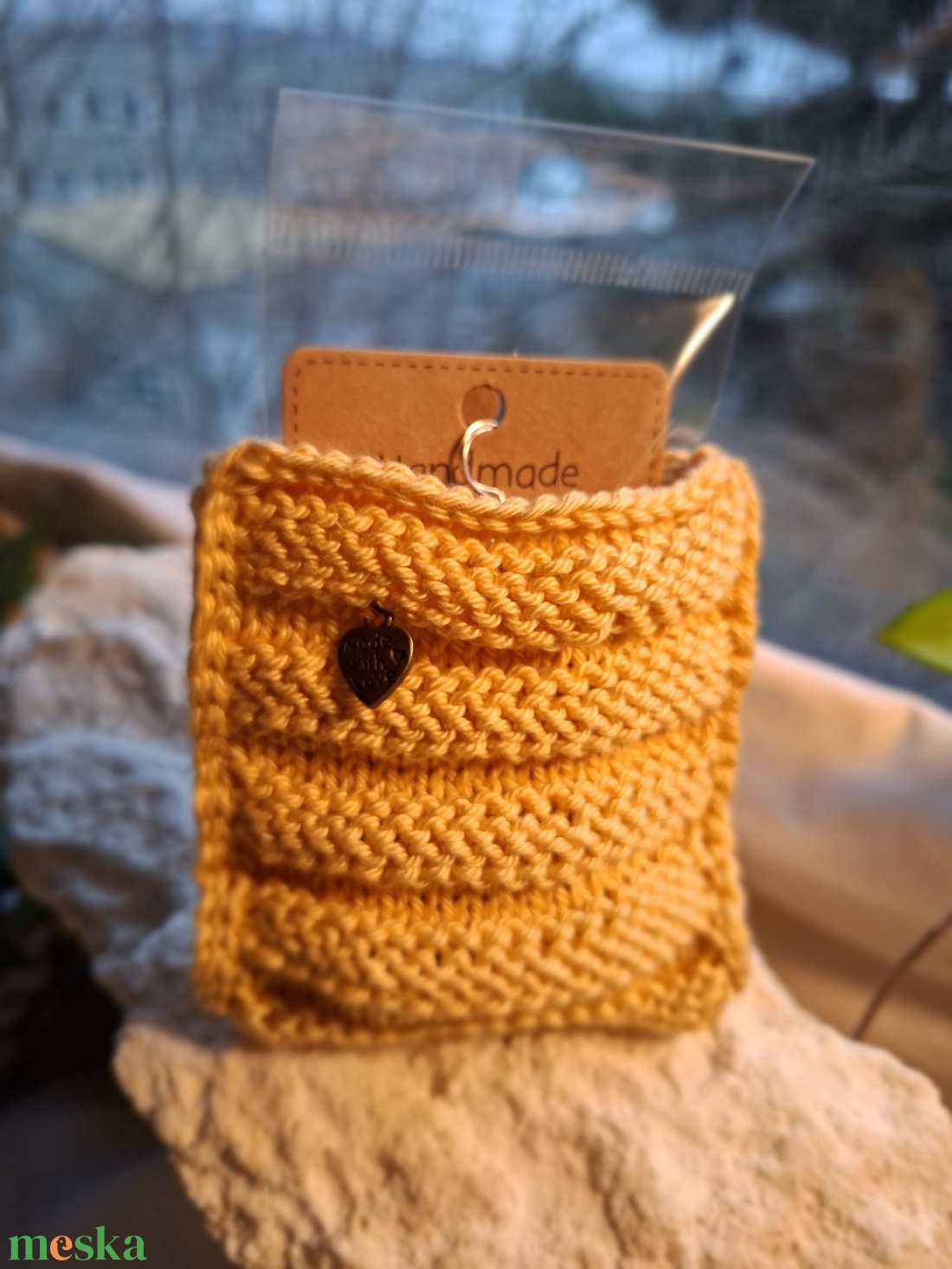 Zsákbamacska � Pamut ékszertartó meglepetés fülbevalóval Napöböl - ékszer - fülbevaló - lógó fülbevaló - Meska.hu