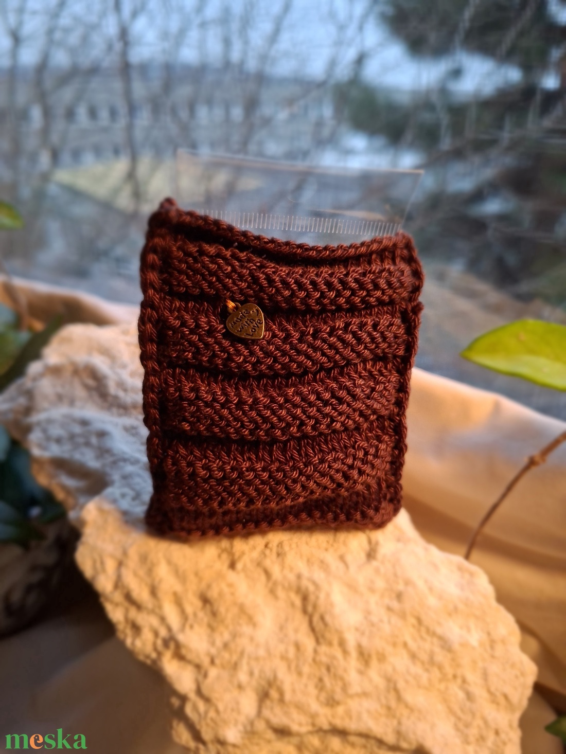 Zsákbamacska � Pamut ékszertartó meglepetés fülbevalóval Mélyáram - ékszer - fülbevaló - lógó fülbevaló - Meska.hu