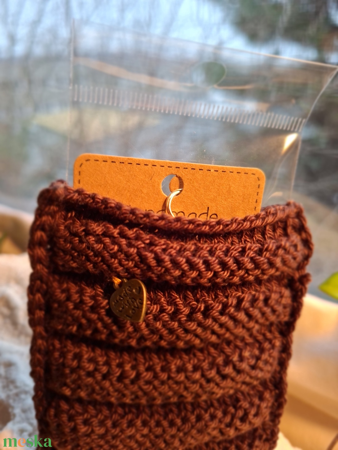 Zsákbamacska � Pamut ékszertartó meglepetés fülbevalóval Mélyáram - ékszer - fülbevaló - lógó fülbevaló - Meska.hu