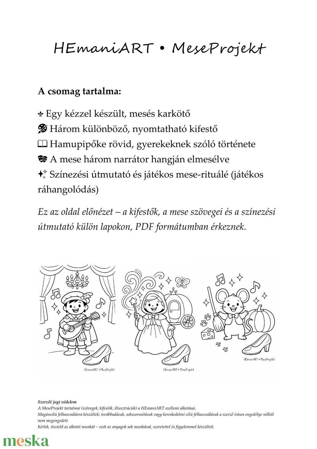 Hamupipőke MeseProjekt � mesés karkötő és alkotócsomag (5�8 éveseknek) - ékszer - karkötő - gyöngyös karkötő - Meska.hu