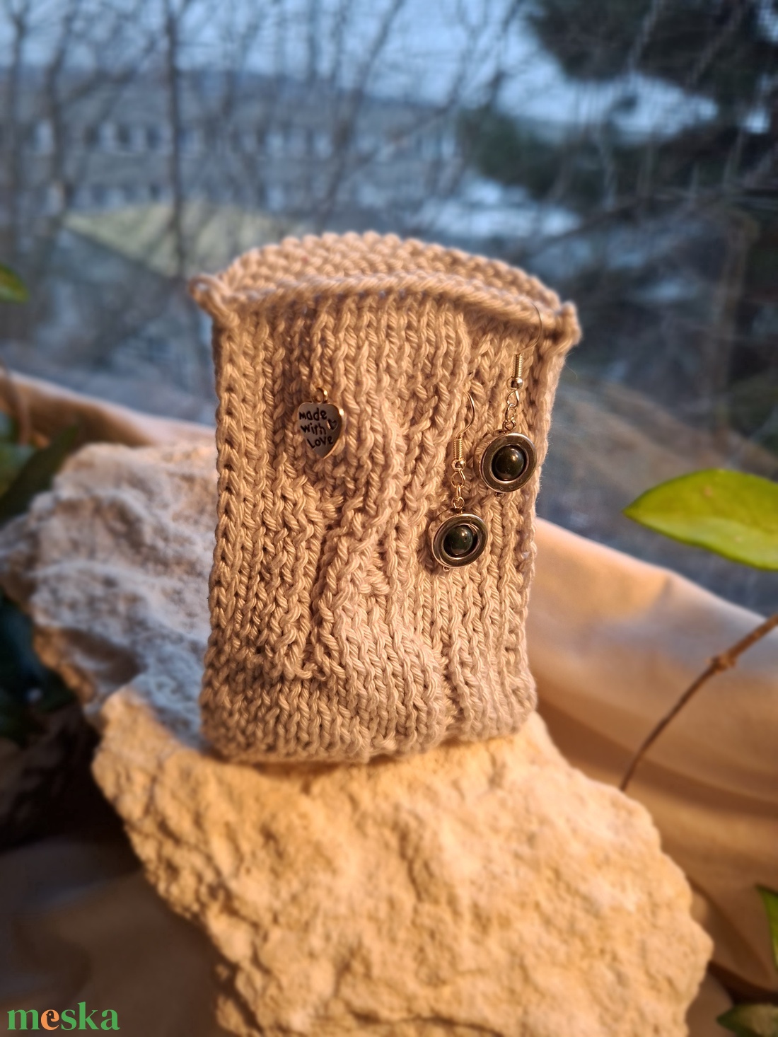 Hematit�Mohaachát ékszerszett - Erdőcsend (karkötő + fülbevaló + medál) - ékszer - ékszerszett - Meska.hu