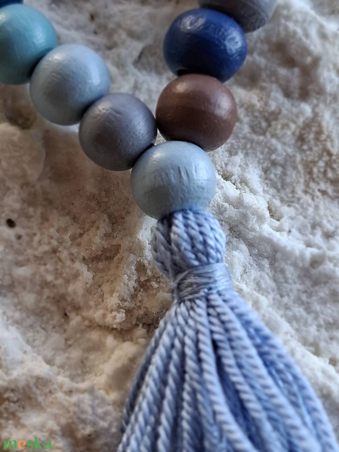 27 szemes fa mala karkötő � Téli színekben (8mm) - otthon & életmód - dekoráció - spiritualitás - mala - Meska.hu