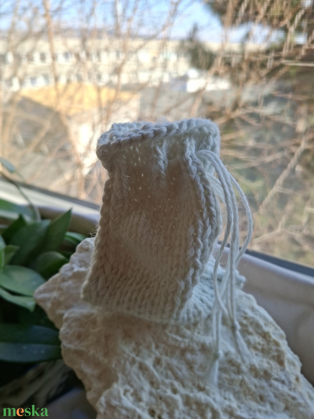 Mala tároló tasak � Fehér natúr - otthon & életmód - dekoráció - spiritualitás - mala - Meska.hu