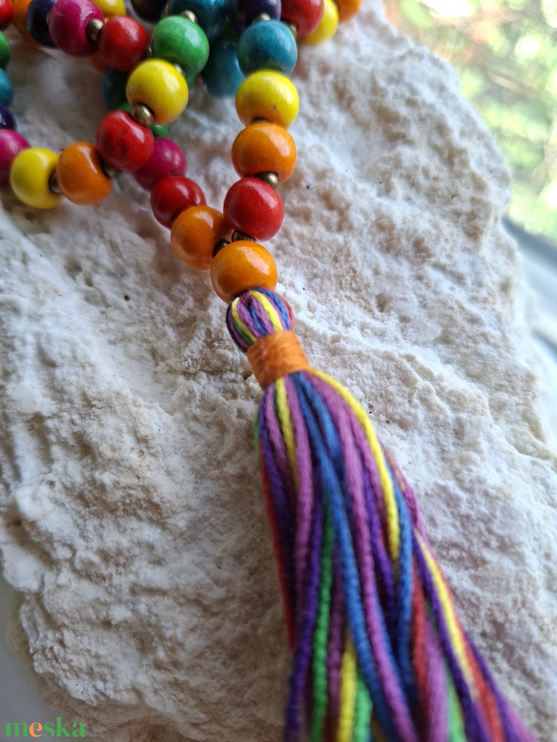 108 szemes mala � Boho színes - otthon & életmód - dekoráció - spiritualitás - mala - Meska.hu