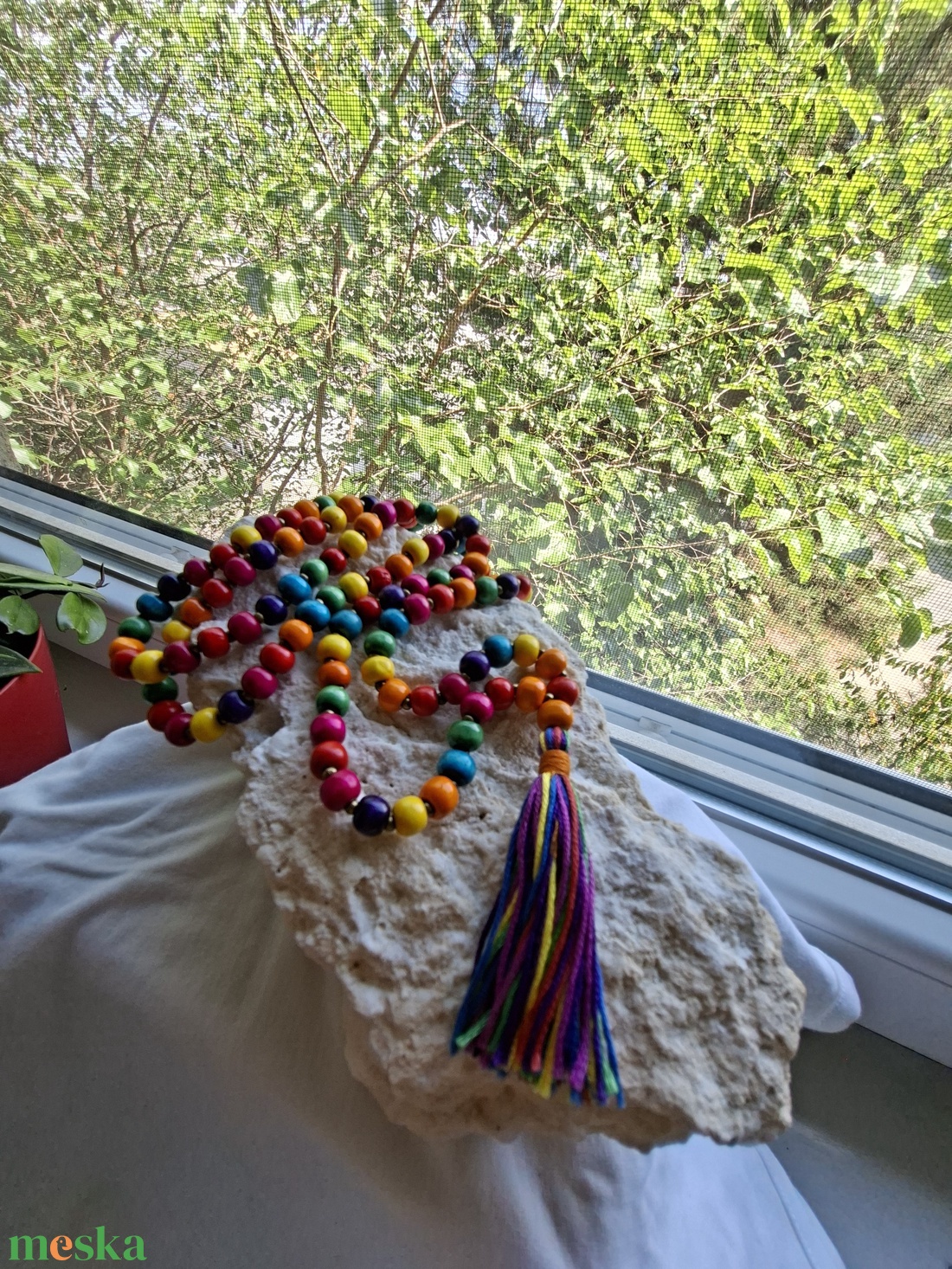 108 szemes mala � Boho színes - otthon & életmód - dekoráció - spiritualitás - mala - Meska.hu