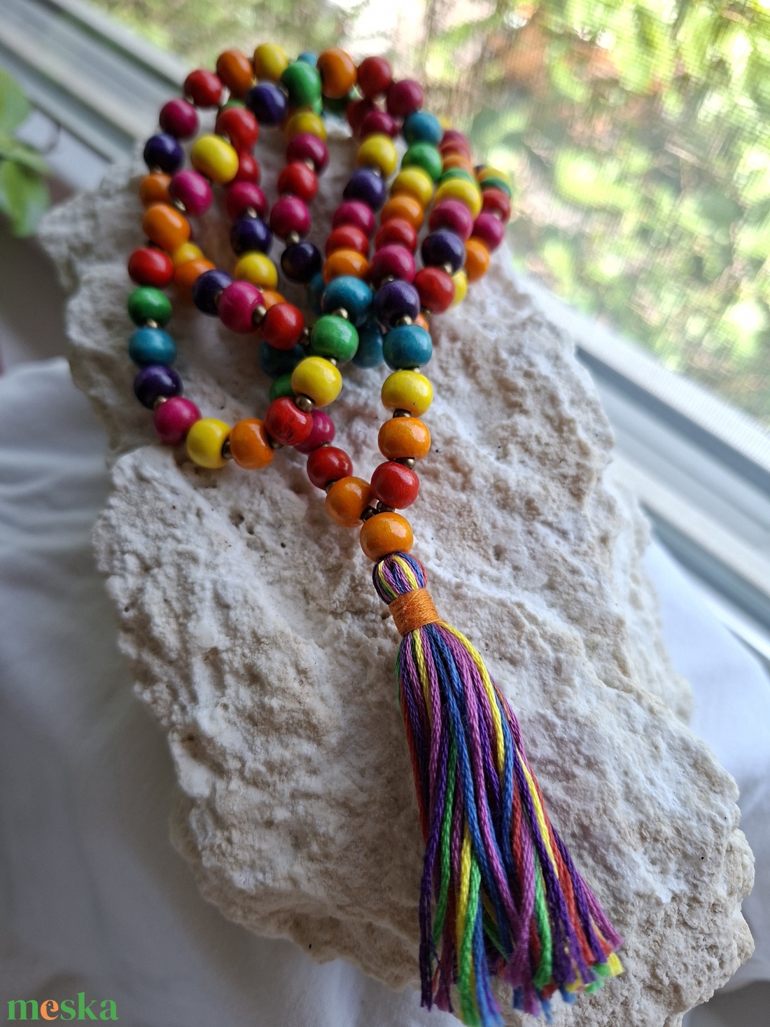 108 szemes mala � Boho színes - otthon & életmód - dekoráció - spiritualitás - mala - Meska.hu