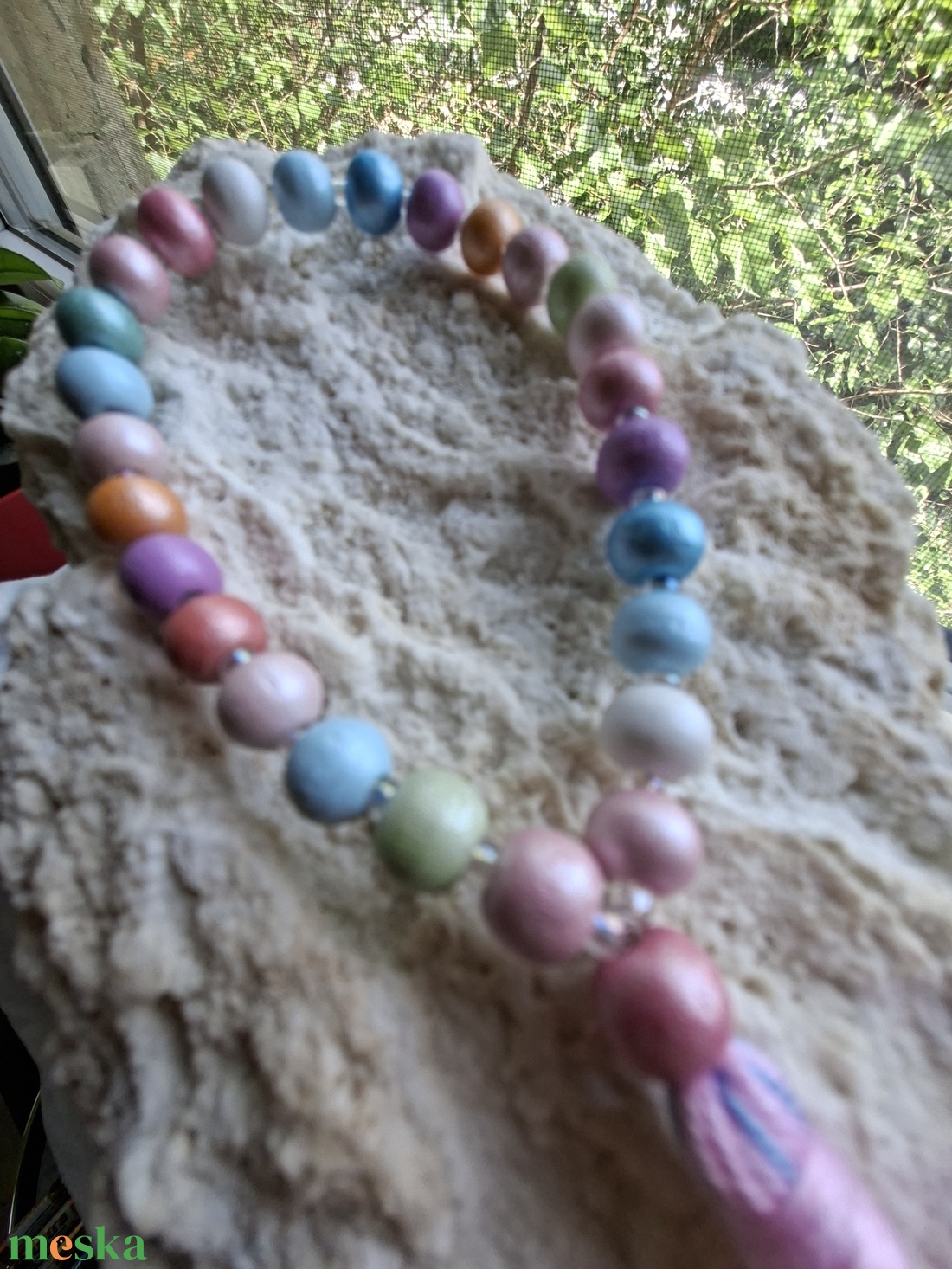 27 szemes mala karkötő � Cukorfelhő (8mm) - otthon & életmód - dekoráció - spiritualitás - mala - Meska.hu