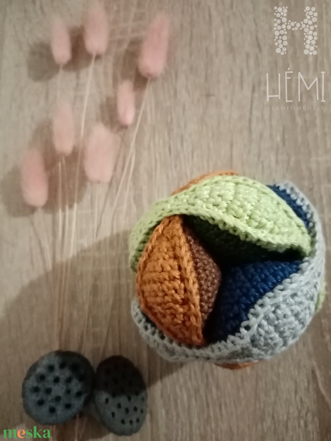 Ügyességi labda - játék & sport - készségfejlesztő és logikai játék - montessori szivárvány, waldorf játékok - Meska.hu