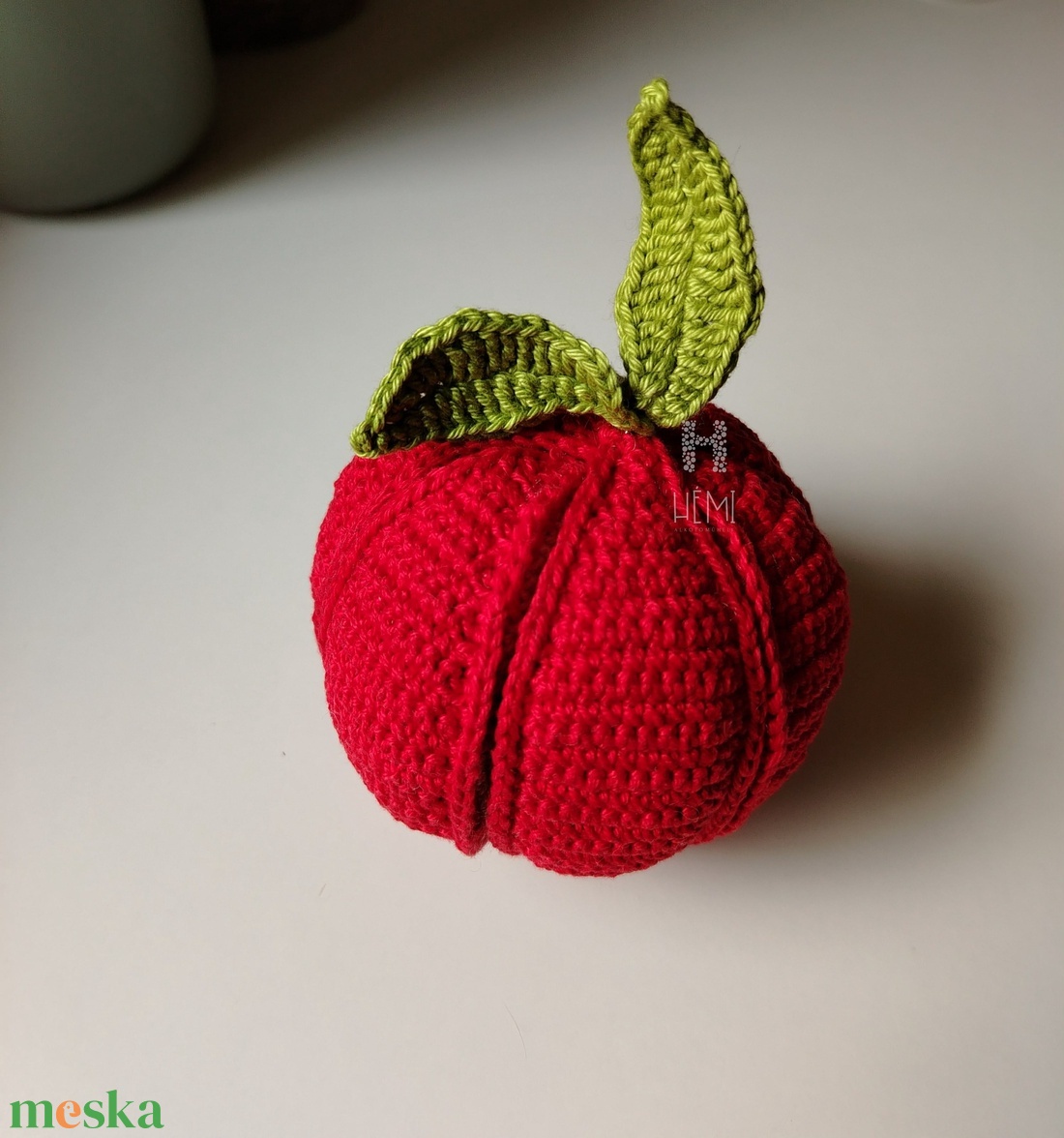 Ügyességi 'alma' labda - játék & sport - készségfejlesztő és logikai játék - montessori szivárvány, waldorf játékok - Meska.hu