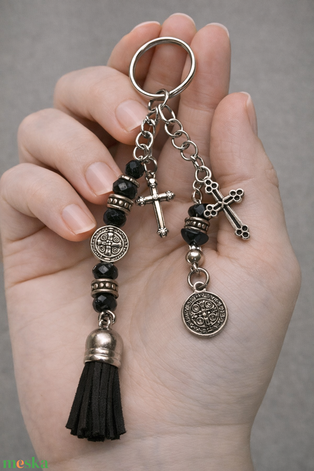 Kulcstartó - Szent Benedek  - táska & tok - kulcstartó & táskadísz - kulcstartó - Meska.hu