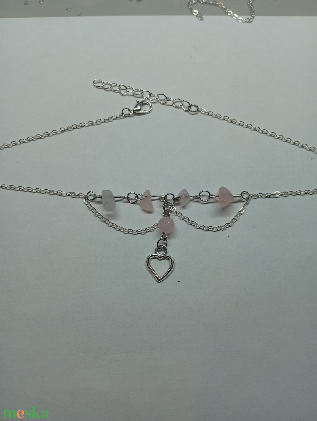 Ásványos choker medállal  - esküvő - ékszer - nyaklánc - Meska.hu