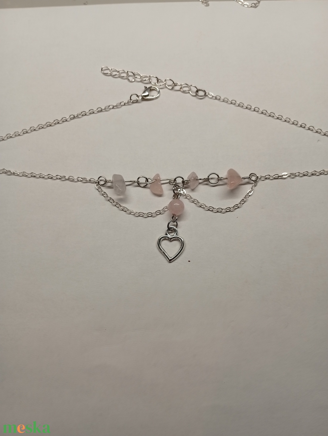 Ásványos choker medállal  - esküvő - ékszer - nyaklánc - Meska.hu