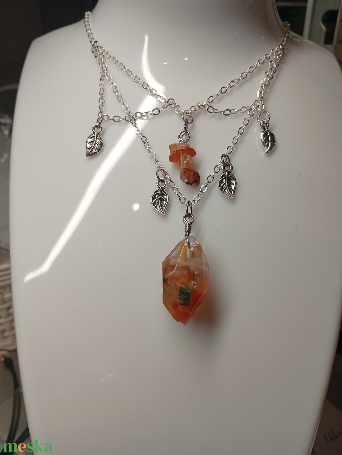 Ásványos choker  - esküvő - ékszer - nyaklánc - Meska.hu