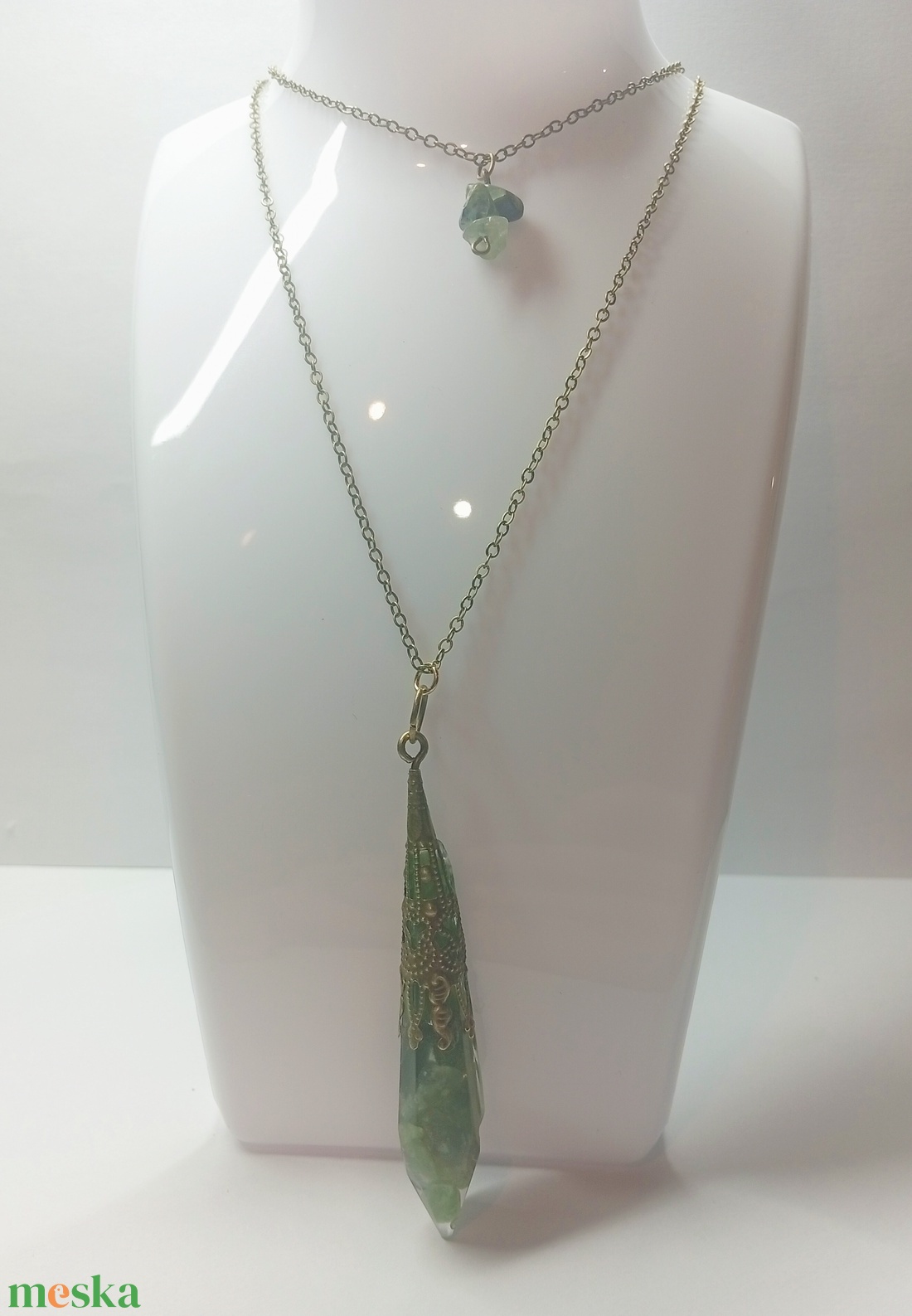 Ásványos 2in1 nyaklánc  - ékszer - nyaklánc - hosszú nyaklánc - Meska.hu